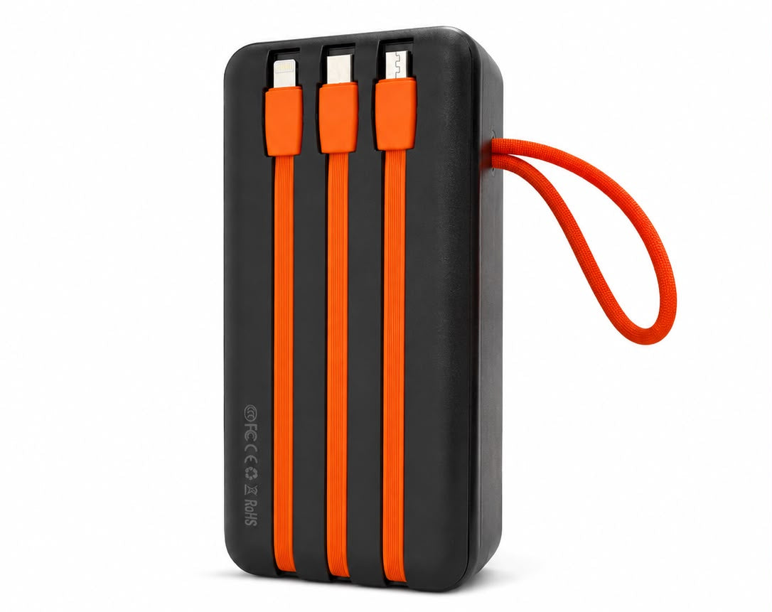 Xiaomi 50000mAh Solar Power Bank with Light and 4 Built-in Cables