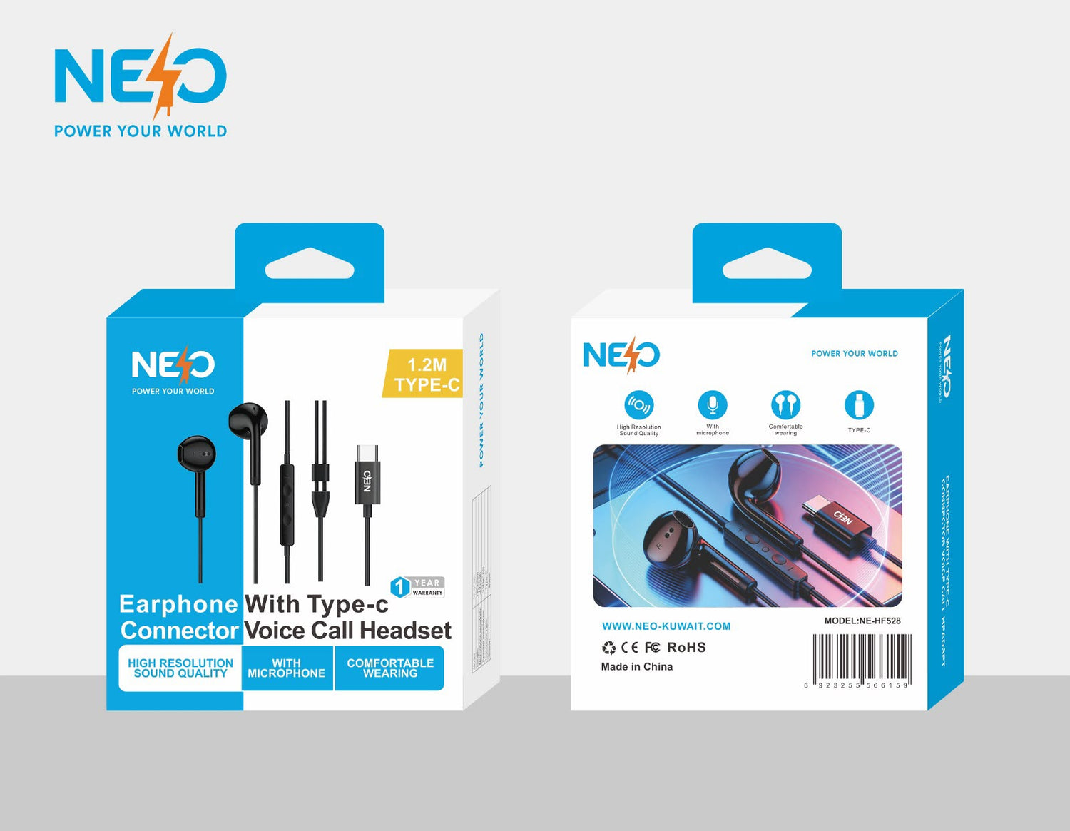 NEO EarPhone - TYPE C - Black