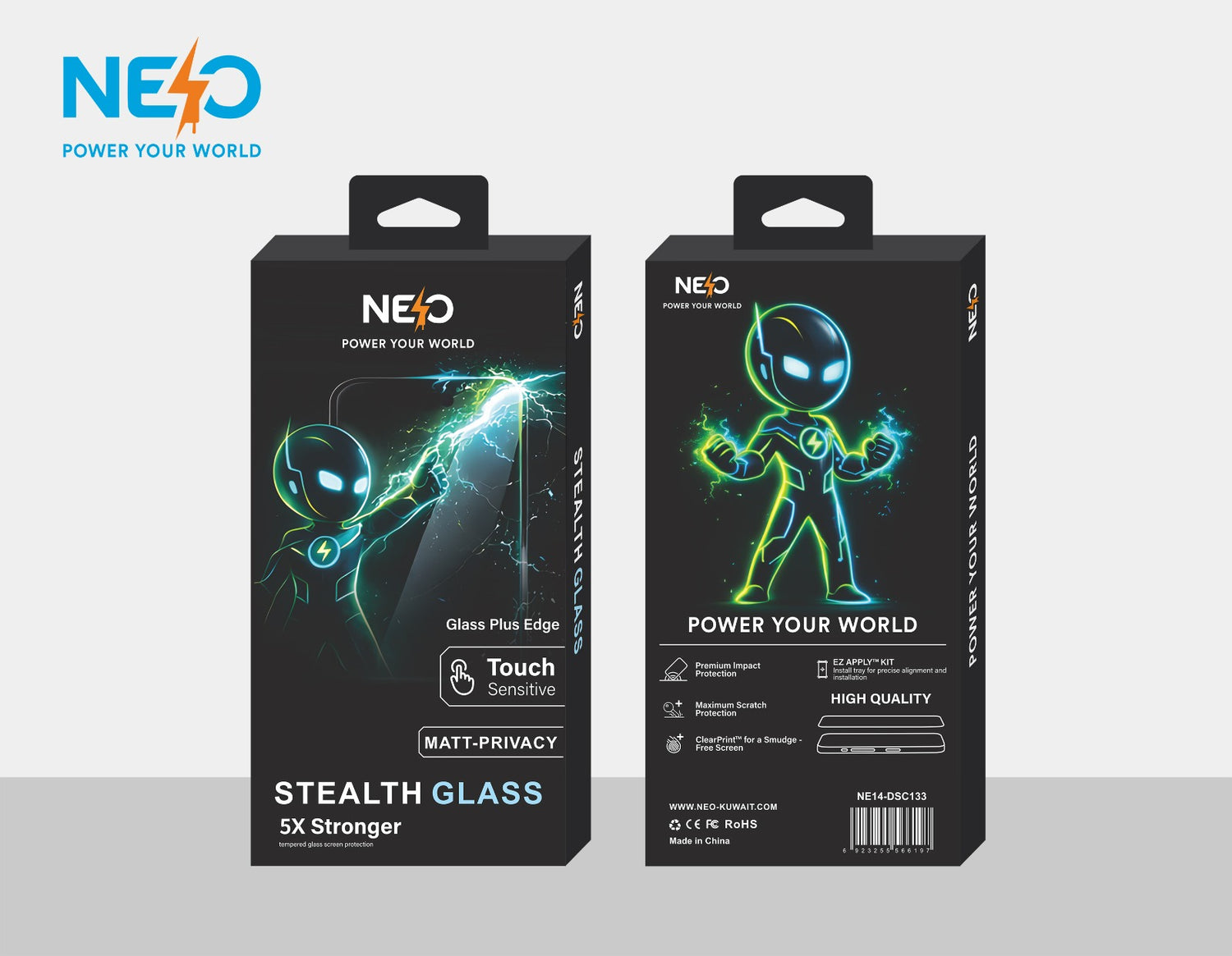 NEO Screen protector for 17 Pro  -  Privacy 180°