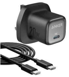 B2699K11 | Anker Zolo Charger 20W Pd 3.0 With Usb C To Usb C Cable | Black