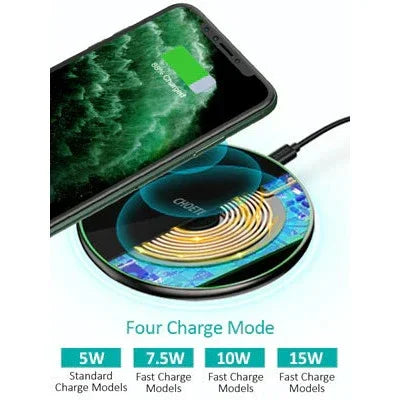 Choetech 15W Fast Wireless Charging Pad - Black T559-F