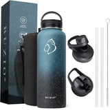 Buzio Trio Series Water Bottle with 3 Lids and Sleeve 1.2L -  Starry Crush
