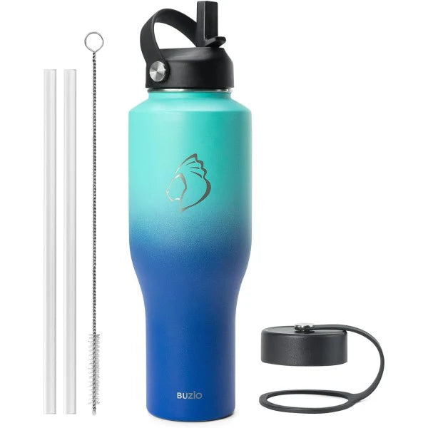 Buzio Trophy Series Water Bottle for Car 1.2L -  Caribbean Blue