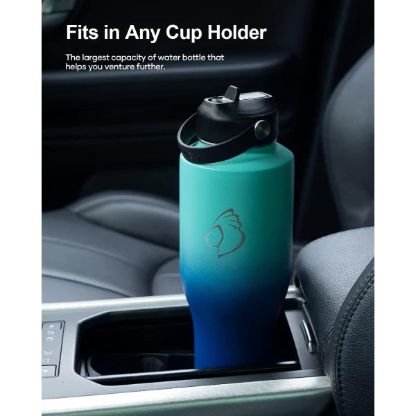 Buzio Trophy Series Water Bottle for Car 1.2L -  Caribbean Blue