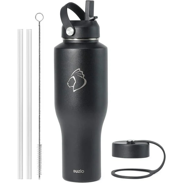 Buzio Trophy Series Water Bottle for Car 1.2L - Black
