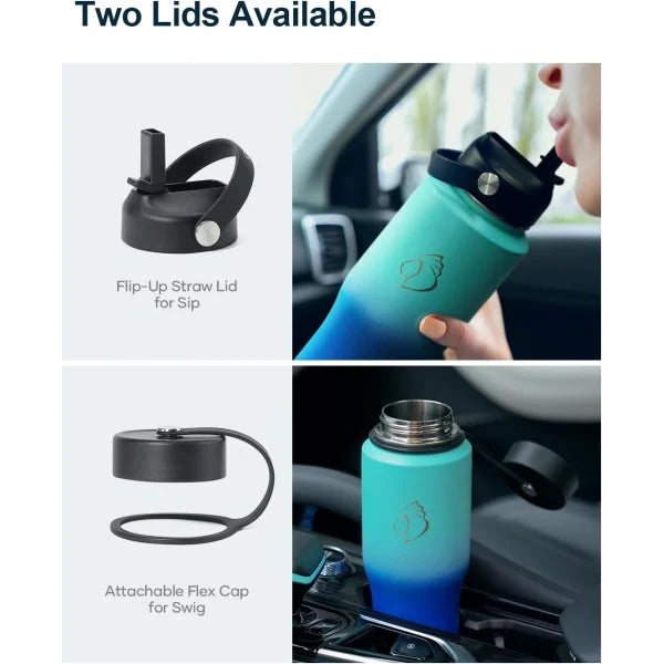 Buzio Trophy Series Water Bottle for Car 1L - Caribbean Blue