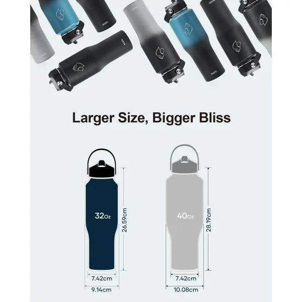 Buzio Trophy Series Water Bottle for Car 1L - Caribbean Blue