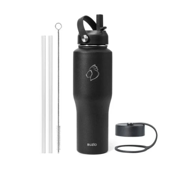 Buzio Trophy Series Water Bottle for Car 1L - Black