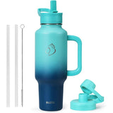 Buzio Trophy Series Handled Water Bottle for Car 1.2L - Caribbean Blue