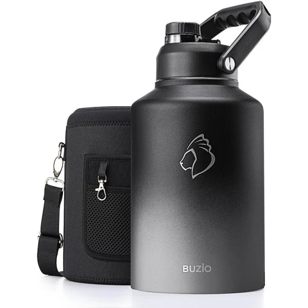 Buzio Rock Series One Gallon Jug with Spout Lid and Sleeve 3.8L - Shadow