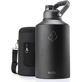 Buzio Rock Series Insulated 1.5 Gallon Jug with Spout Lid and Sleeve 5.8L - Black