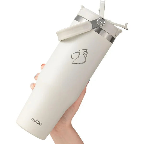 Buzio Swing Series Insulated Tumbler 1.2L - White