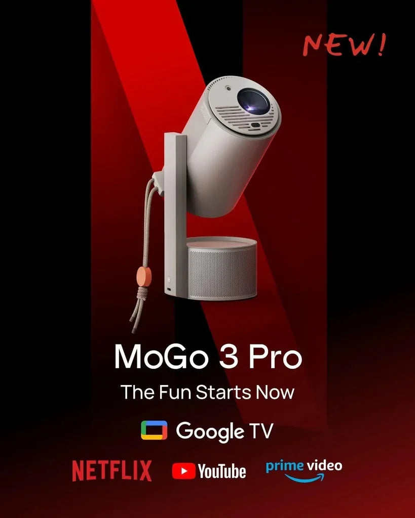 XGIMI Google TV portable cinema Type-C charge, 1080P 450 ISO Lumens