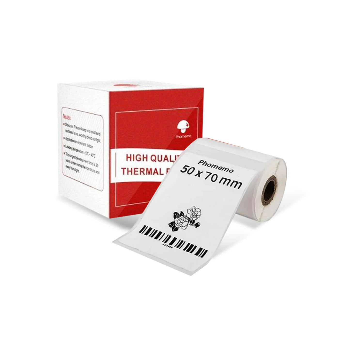 XP5070-110 | Phomemo Square Label | 50*70mm | 110  Labels  | White
