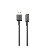 كابل باوا لايت ٣ أمبير USB-A إلى Lightning للشحن السريع PVC بطول ١٫٢ متر PW122 | أسود