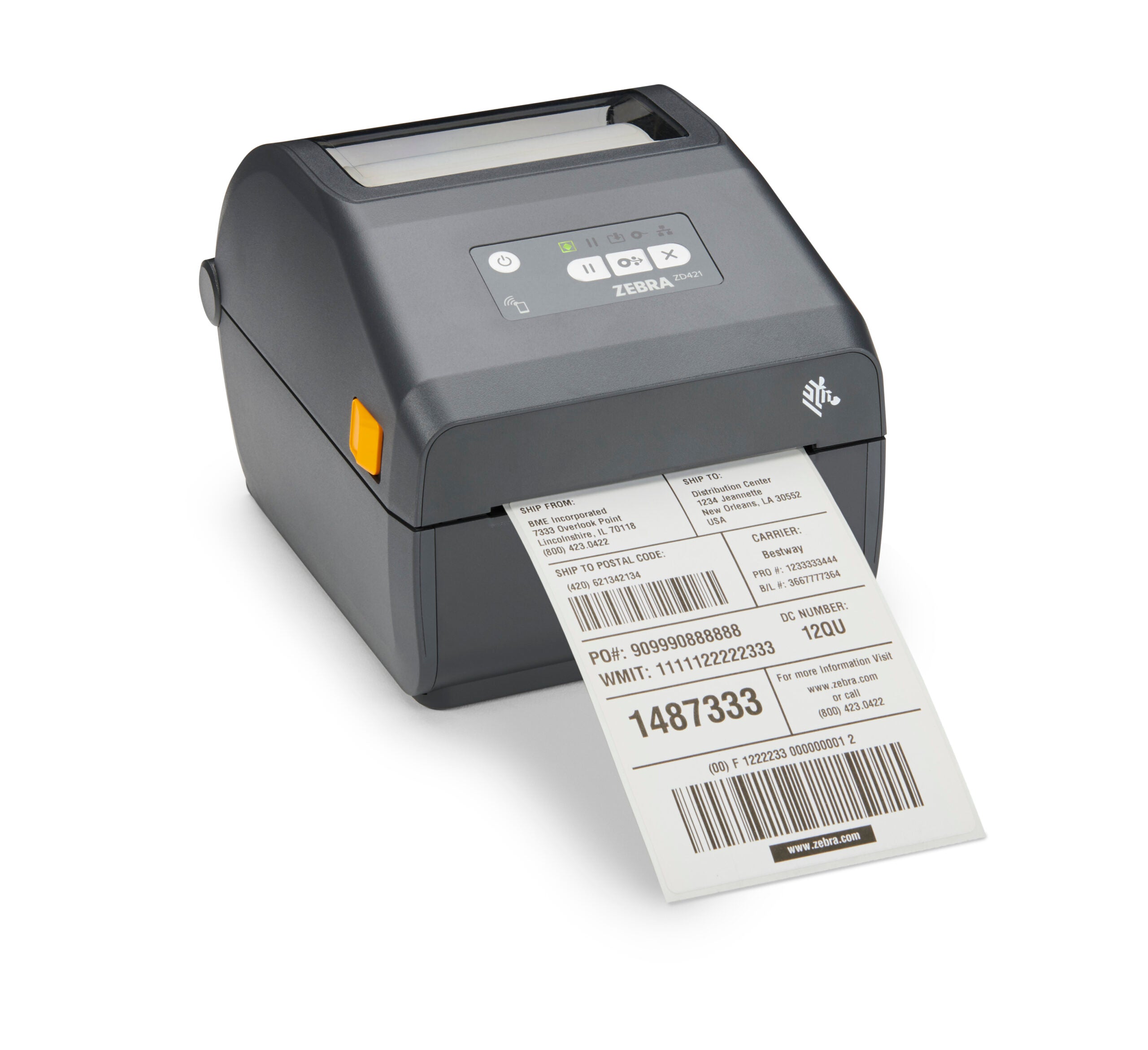 Zebra ZD220T Label Printer - Up to 102 mm/sec / 203 dpi / USB / Thermal Label - Printer