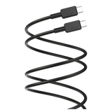 كابل باوا إل كارو من نوع USB-A إلى Type-C مضفر فاخر - أسود (PW-120BD3AT-BK)