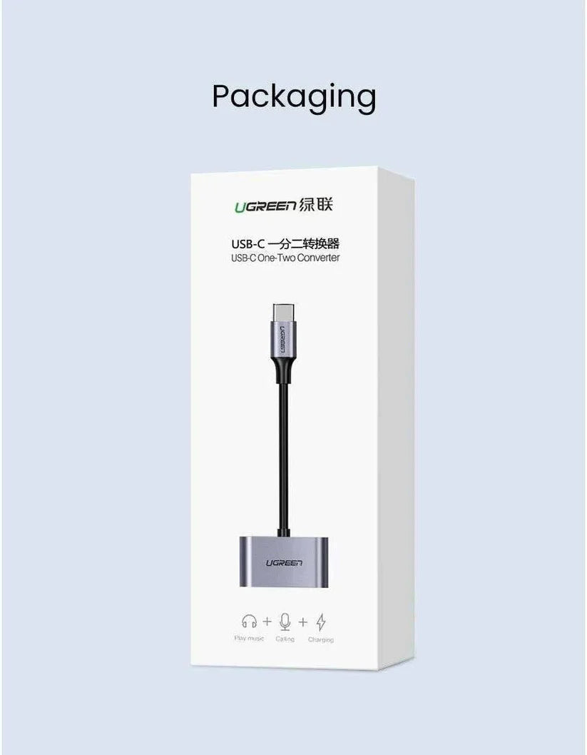 UGREEN USB-C One-Two Converter-CM232
