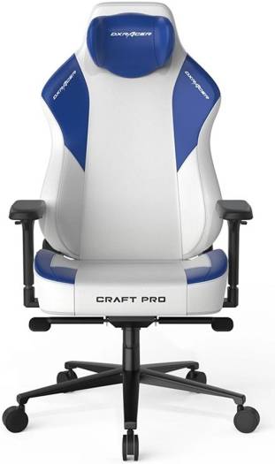 كرسي الألعاب Craft Pro Dream Team من DXRacer باللون الأزرق/الأبيض