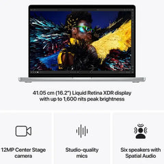 Apple MacBook Pro - 16.2" / M4 Pro / 14-Core CPU / 20-Core GPU / 48GB RAM / 512GB SSD / Silver / 1YW - GulfStore.com