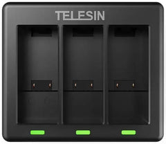 TELESIN 3 Slots Charger with 2 Batteries for GoPro 9/10/11 - GulfStore.com