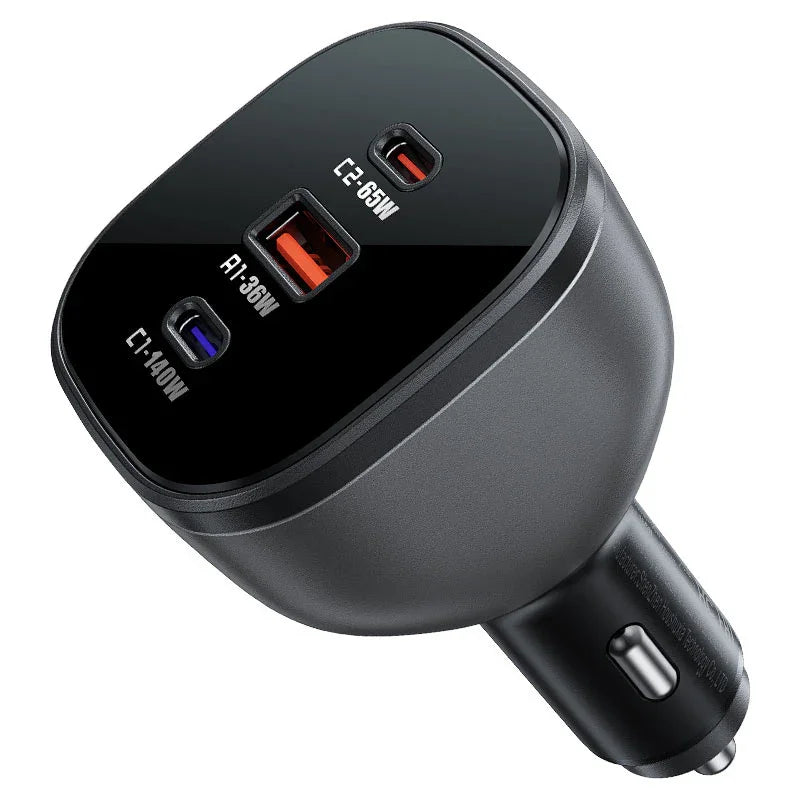 شاحن سيارة سريع الشحن من Acefast B14 بقوة 165 وات PD3.1 (2xUSB-C + 1xUSB-A)