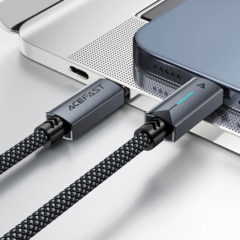 AceFast | 18476 | C19-03 | Usb C To Usb C 60W Fast Charging Data Cable | Black