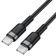 AceFast |19354 | C22-03 USB-C To USB-C Aluminum Alloy Charging Data Cable | 1.2 M | Black - GulfStore.com