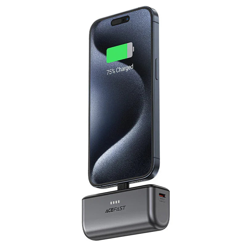 AceFast | 17673 | M9 | 5000 PD20W Capsule Power Bank Type C | Black