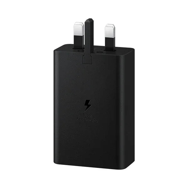 EP-T6530NBEGWW | SAMSUNG Power Adapter Trio 65W | USB-C Port X2 | USB-A Port
