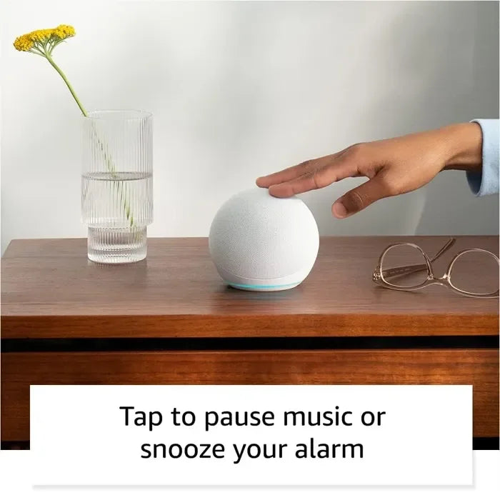 Amazon | Echo 4th Gen with clock | Glacier White