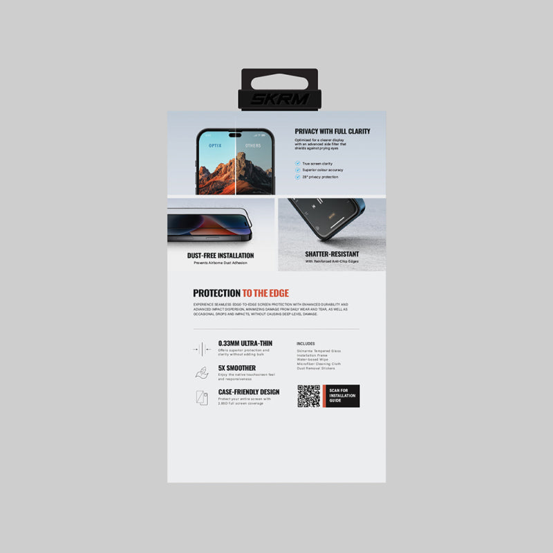 SKINARMA IPHONE 17 PRO (2025) 6.3 GLASS SCREEN PROTECTOR - PRIVACY