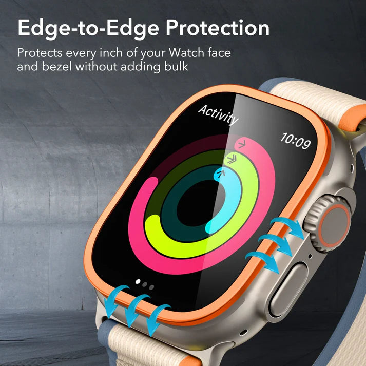 ESR | 1F0010104 | ESR Apple Watch Ultra Armorite Screen Protector | 2 Pack - Navy Blue