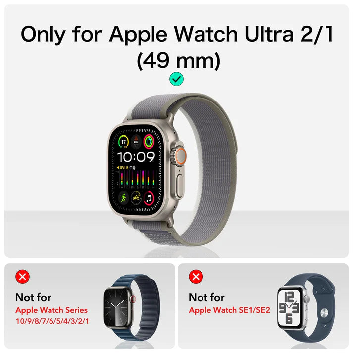 ESR | 1F0010104 | ESR Apple Watch Ultra Armorite Screen Protector | 2 Pack - Navy Blue