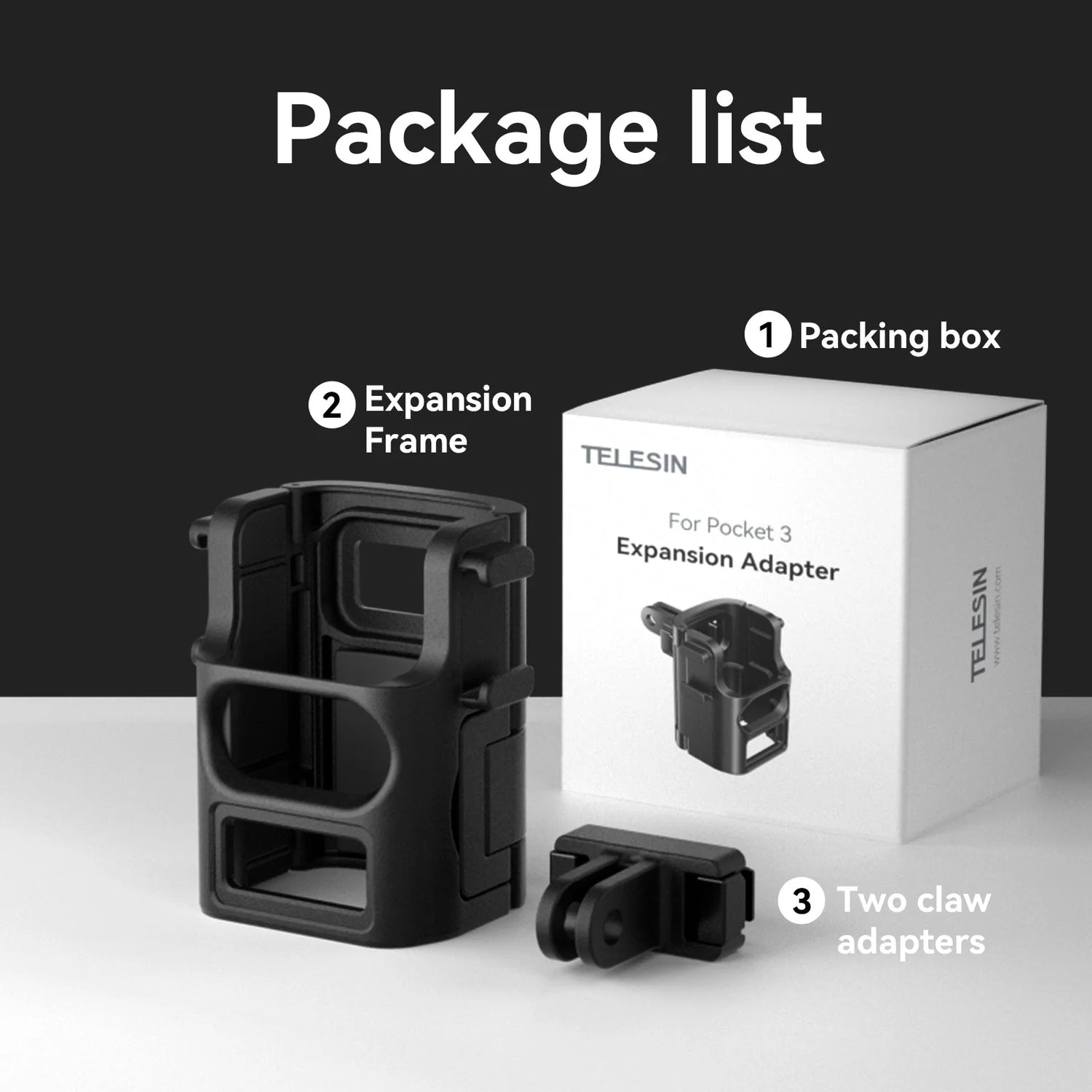Telesin Multi-function Expansion Frame for DJI Pocket3