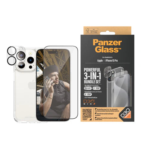 310103807، PanzerGlass iPhone 15 Pro 6.1