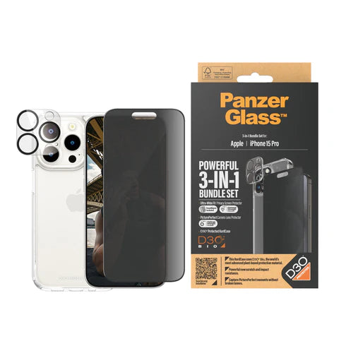 310103811، PanzerGlass iPhone 15 Pro 6.1