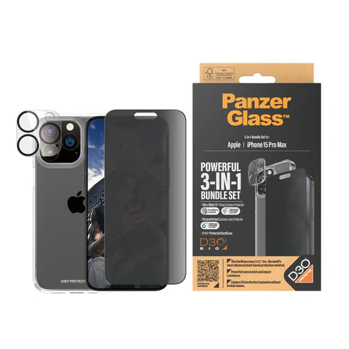 310103813، PanzerGlass iPhone 15 Pro Max 6.7