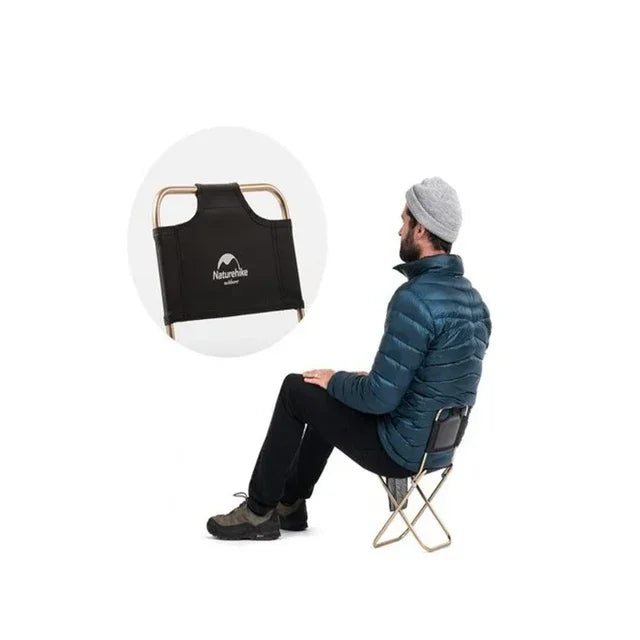 [6927595733806] Naturehike MZ01 Foldable stools with back - Black