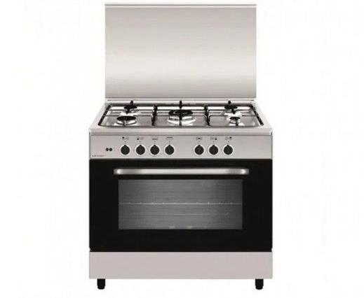 Royxon Gas Cooker Free Standing 90x60 5 Burners Matt Enameled Pan Supports