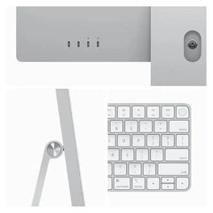 Apple iMac - 24" / M3 / 8-Core CPU / 10-Core GPU / 16-Core Neural Engine / 8GB RAM / 512GB SSD / Arb/Eng / Silver / 1YW - GulfStore.com