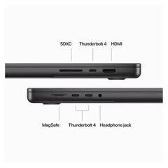 Apple MacBook Pro - 16.2" / M3 Max / 14-Core CPU / 30-Core GPU / 36GB RAM / 1TB SSD / Arb/Eng / Space Black / 1YW - Z1AH000KW - GulfStore.com