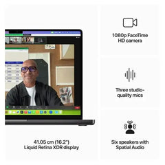 Apple MacBook Pro - 16.2" / M3 Max / 14-Core CPU / 30-Core GPU / 36GB RAM / 1TB SSD / Arb/Eng / Space Black / 1YW - Z1AH000KW - GulfStore.com