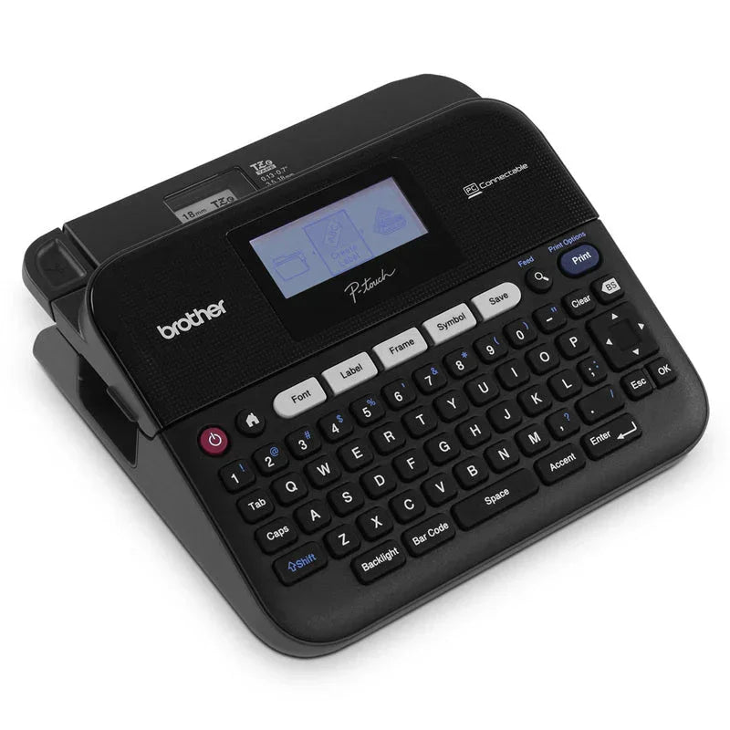 طابعة ملصقات Brother PT-D450 - 180 نقطة في البوصة / 20 مم / أبيض 