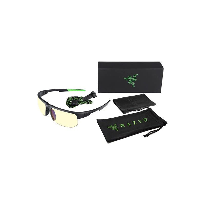 Gunnar Razer Onyx Acid Amber - Kids Case & Razer Black Cloth