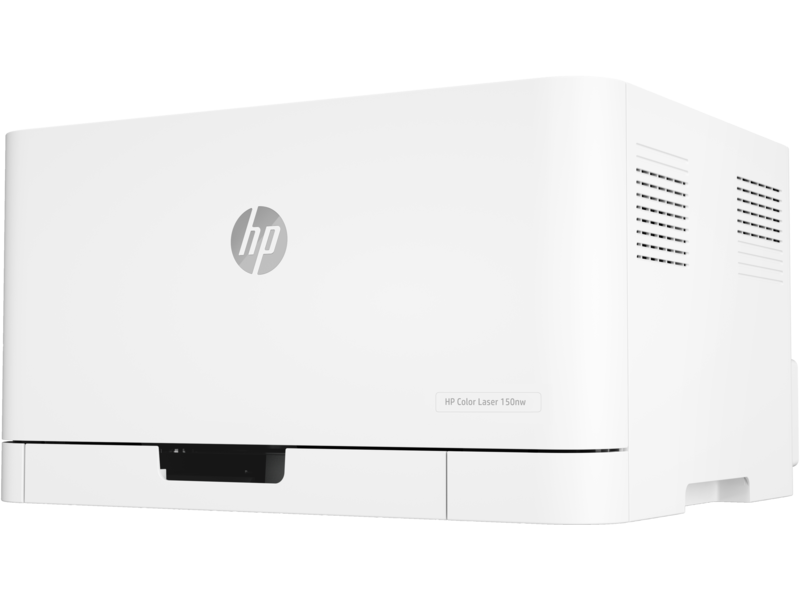 HP Color Laser 150nw Printer, 4ZB95A - White