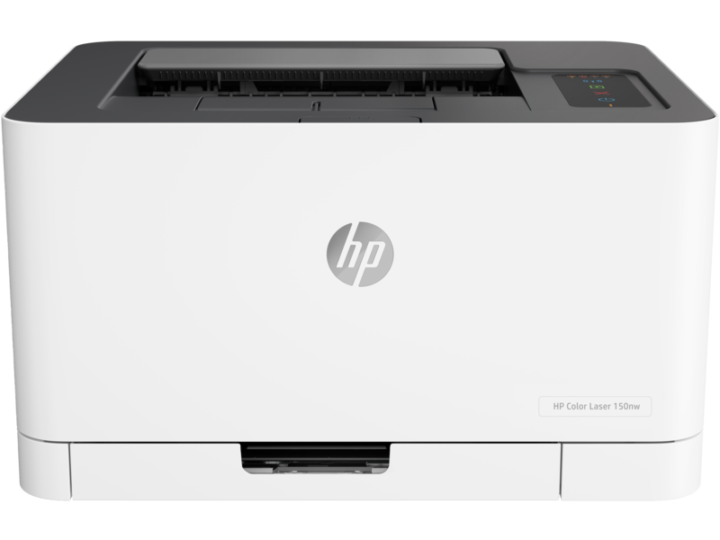 HP Color Laser 150nw Printer, 4ZB95A - White