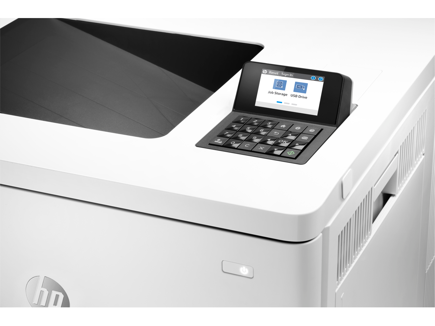 HP Color LaserJet Enterprise M554dn Printer, 7ZU81A - White