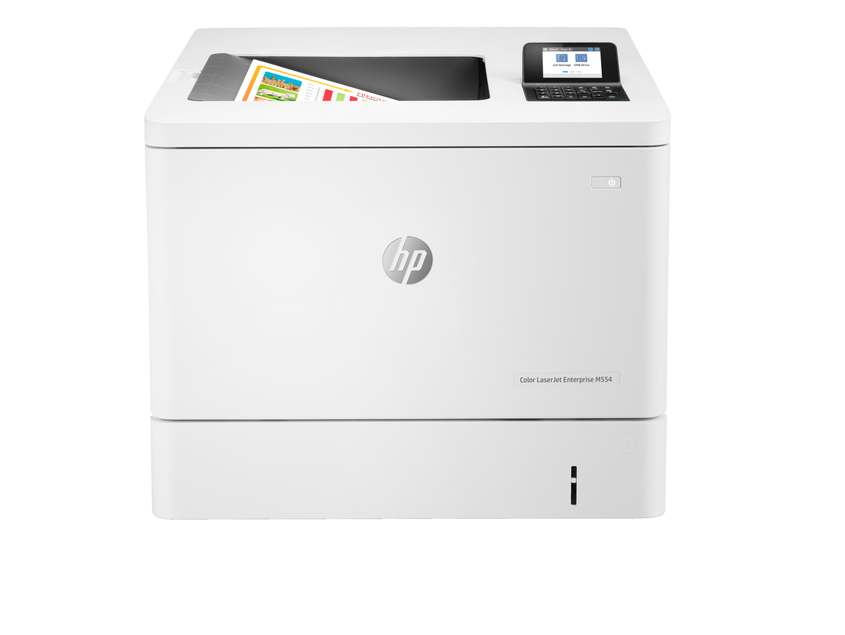 HP Color LaserJet Enterprise M554dn Printer, 7ZU81A - White