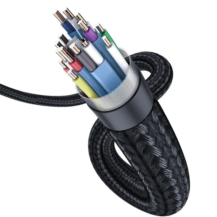BASEUS | CAKSX-B0G | Enjoyment Series 4Khd Male To 4Khd Male Adapter Cable 3M | Dark Gray